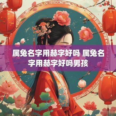 属兔名字用赫字好吗 属兔名字用赫字好吗男孩