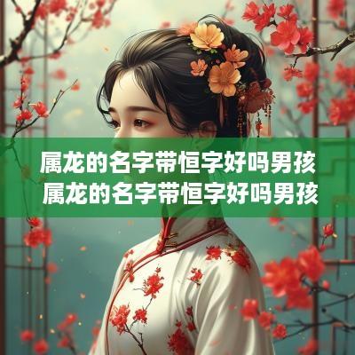 属龙的名字带恒字好吗男孩 属龙的名字带恒字好吗男孩子