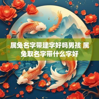 属兔名字带建字好吗男孩 属兔取名字带什么字好
