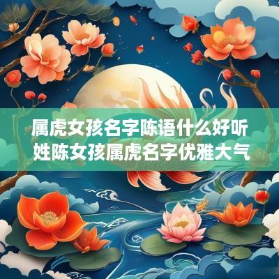 属虎女孩名字陈语什么好听 姓陈女孩属虎名字优雅大气