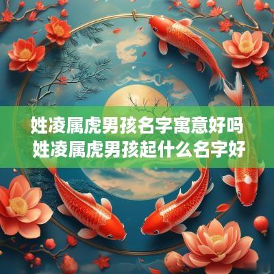 姓凌属虎男孩名字寓意好吗 姓凌属虎男孩起什么名字好