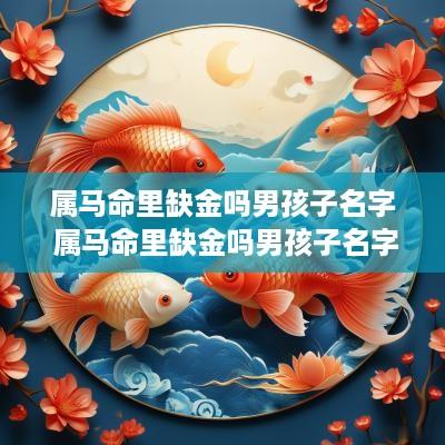 属马命里缺金吗男孩子名字 属马命里缺金吗男孩子名字叫什么
