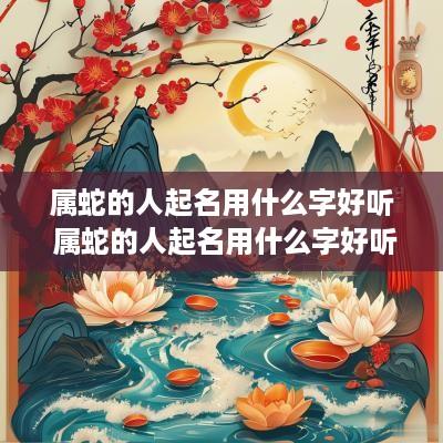 属蛇的人起名用什么字好听 属蛇的人起名用什么字好听点