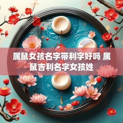 属鼠女孩名字带利字好吗 属鼠吉利名字女孩姓