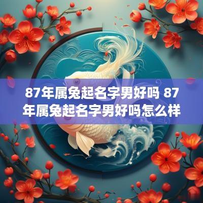 87年属兔起名字男好吗 87年属兔起名字男好吗怎么样