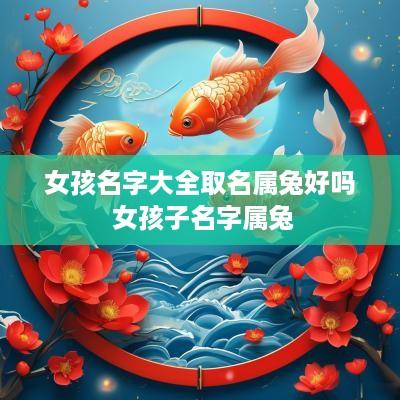 女孩名字大全取名属兔好吗 女孩子名字属兔