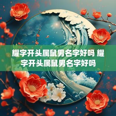 耀字开头属鼠男名字好吗 耀字开头属鼠男名字好吗