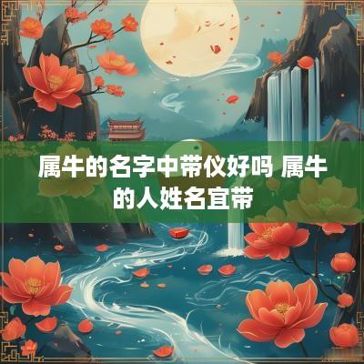 属牛的名字中带仪好吗 属牛的人姓名宜带