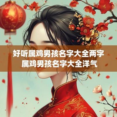 好听属鸡男孩名字大全两字 属鸡男孩名字大全洋气