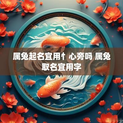 属兔起名宜用忄心旁吗 属兔取名宜用字
