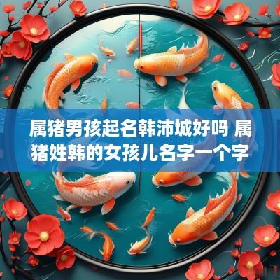属猪男孩起名韩沛城好吗 属猪姓韩的女孩儿名字一个字