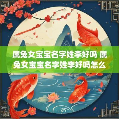 属兔女宝宝名字姓李好吗 属兔女宝宝名字姓李好吗怎么取