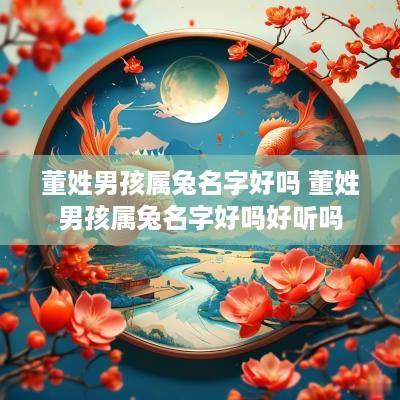董姓男孩属兔名字好吗 董姓男孩属兔名字好吗好听吗