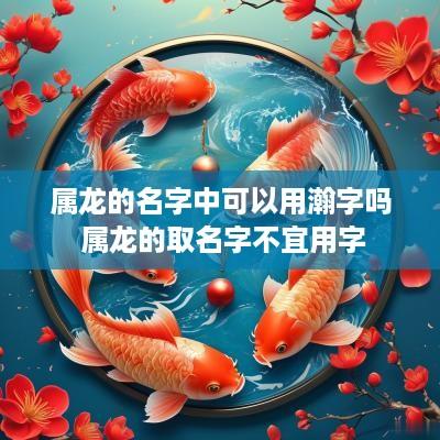 属龙的名字中可以用瀚字吗 属龙的取名字不宜用字