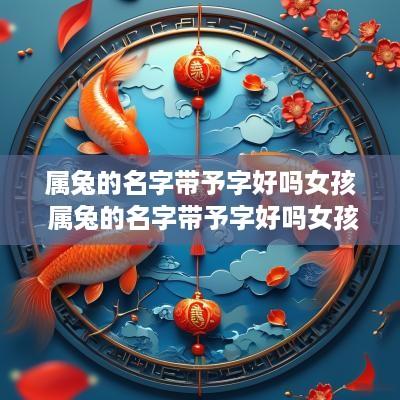 属兔的名字带予字好吗女孩 属兔的名字带予字好吗女孩