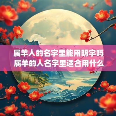 属羊人的名字里能用明字吗 属羊的人名字里适合用什么字