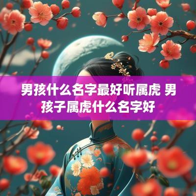 男孩什么名字最好听属虎 男孩子属虎什么名字好