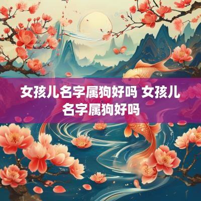 女孩儿名字属狗好吗 女孩儿名字属狗好吗
