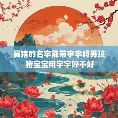 属猪的名字能带宇字吗男孩 猪宝宝用宇字好不好