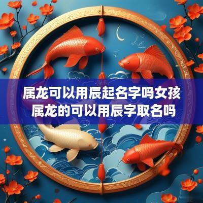 属龙可以用辰起名字吗女孩 属龙的可以用辰字取名吗