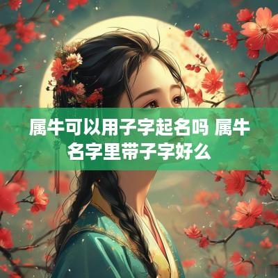 属牛可以用子字起名吗 属牛名字里带子字好么