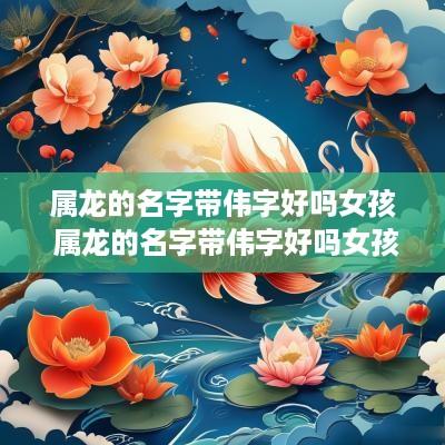属龙的名字带伟字好吗女孩 属龙的名字带伟字好吗女孩子