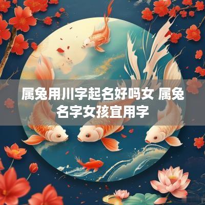 属兔用川字起名好吗女 属兔名字女孩宜用字