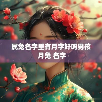 属兔名字里有月字好吗男孩 月兔 名字