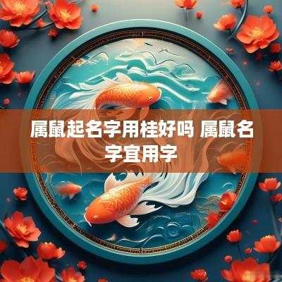 属鼠起名字用桂好吗 属鼠名字宜用字