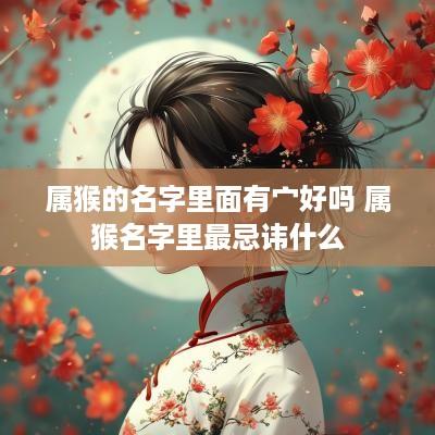 属猴的名字里面有宀好吗 属猴名字里最忌讳什么