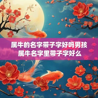 属牛的名字带子字好吗男孩 属牛名字里带子字好么