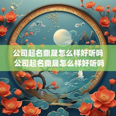 公司起名鼎晟怎么样好听吗 公司起名鼎晟怎么样好听吗女孩