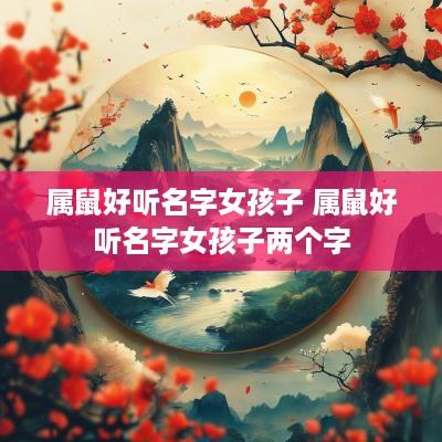 属鼠好听名字女孩子 属鼠好听名字女孩子两个字