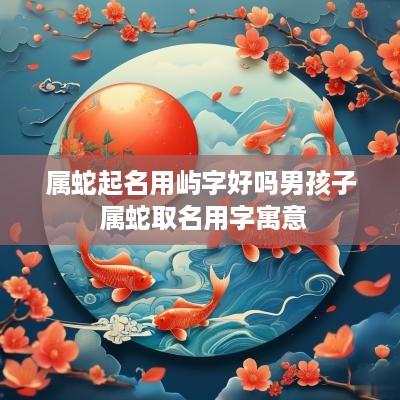 属蛇起名用屿字好吗男孩子 属蛇取名用字寓意