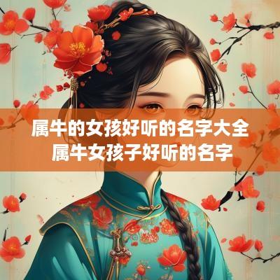 属牛的女孩好听的名字大全 属牛女孩子好听的名字