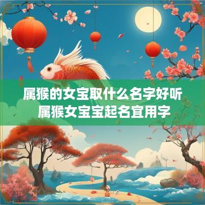 属猴的女宝取什么名字好听 属猴女宝宝起名宜用字