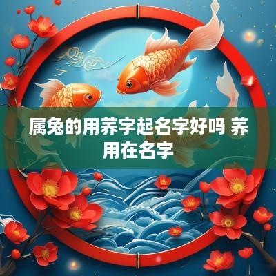 属兔的用荞字起名字好吗 荞用在名字