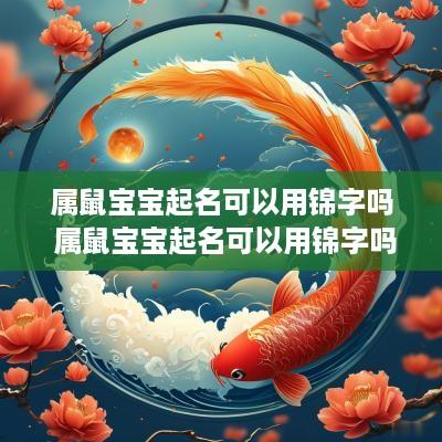 属鼠宝宝起名可以用锦字吗 属鼠宝宝起名可以用锦字吗女孩