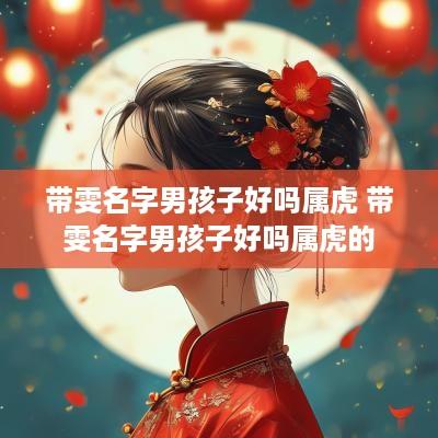 带雯名字男孩子好吗属虎 带雯名字男孩子好吗属虎的