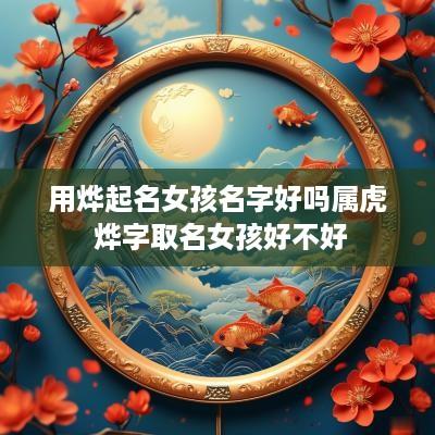 用烨起名女孩名字好吗属虎 烨字取名女孩好不好
