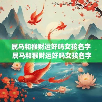 属马和猴财运好吗女孩名字 属马和猴财运好吗女孩名字怎么取