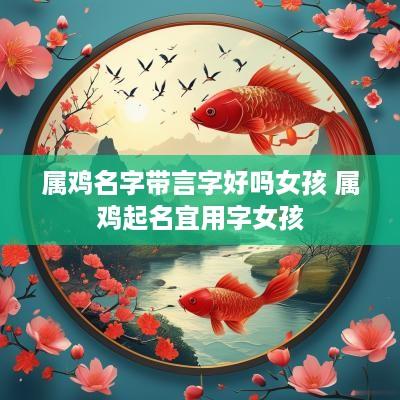 属鸡名字带言字好吗女孩 属鸡起名宜用字女孩