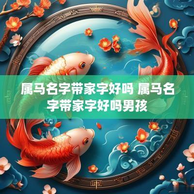 属马名字带家字好吗 属马名字带家字好吗男孩