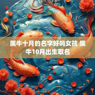 属牛十月的名字好吗女孩 属牛10月出生取名