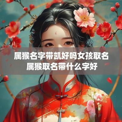 属猴名字带凯好吗女孩取名 属猴取名带什么字好