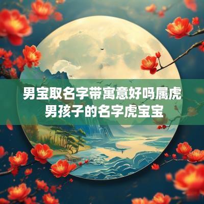 男宝取名字带寓意好吗属虎 男孩子的名字虎宝宝