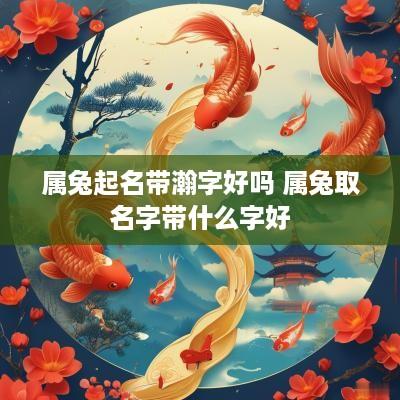 属兔起名带瀚字好吗 属兔取名字带什么字好