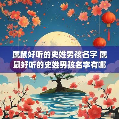 属鼠好听的史姓男孩名字 属鼠好听的史姓男孩名字有哪些