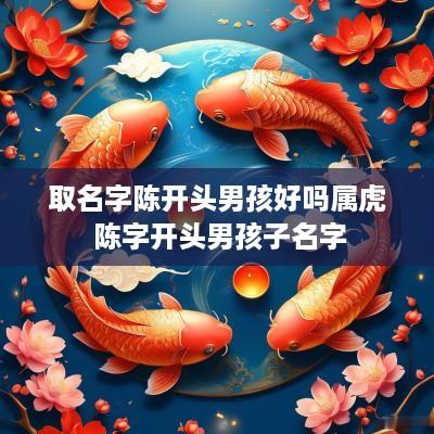 取名字陈开头男孩好吗属虎 陈字开头男孩子名字