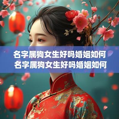 名字属狗女生好吗婚姻如何 名字属狗女生好吗婚姻如何呢